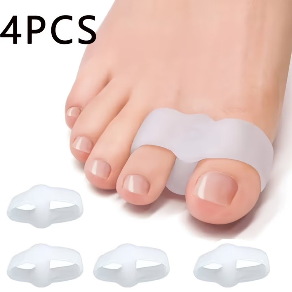 Toe Separator Silicon - 4 Beyaz Silikon Ayak Parmak Ayırıcı,