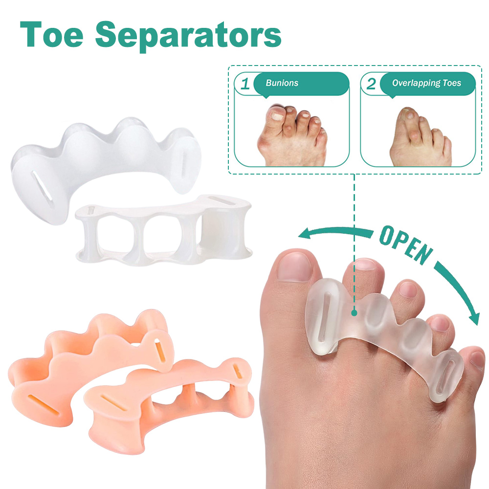 1 çift Jel Sert Silikon Ayak P - Toe Separator Silicon incelemesi ve fiyatı