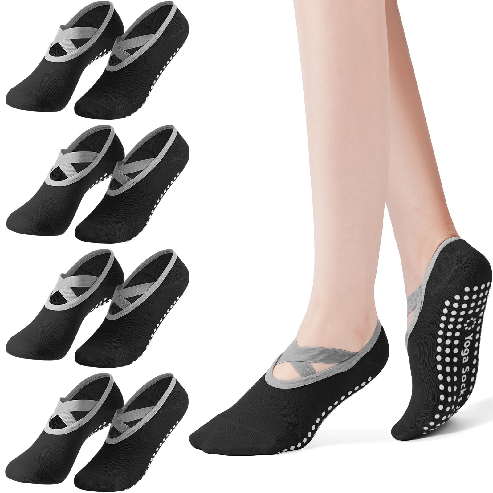 4'lü Paket Kadın Pilates Çorap - Medias Para Pilates Y Yoga incelemesi ve fiyatı